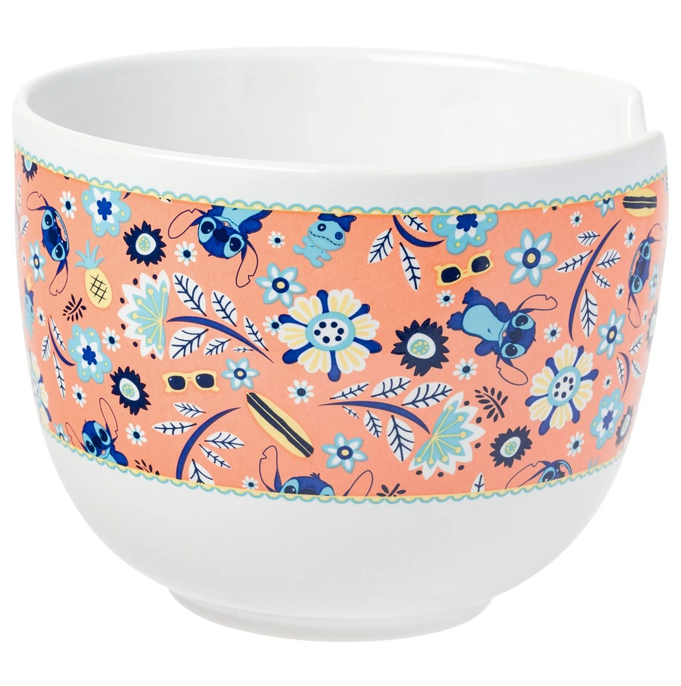 Bol de ramen floral Lilo & Stitch 