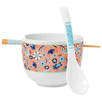 Bol de ramen floral Lilo & Stitch 