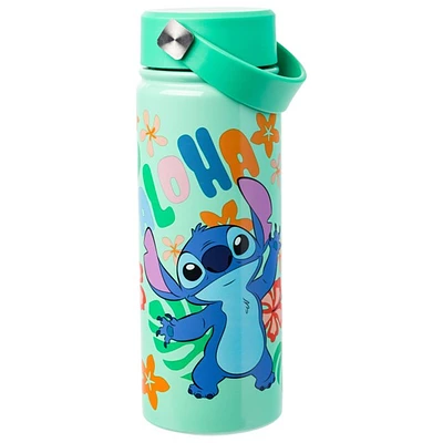 Bouteille d'eau en acier inoxydable Stitch Aloha 