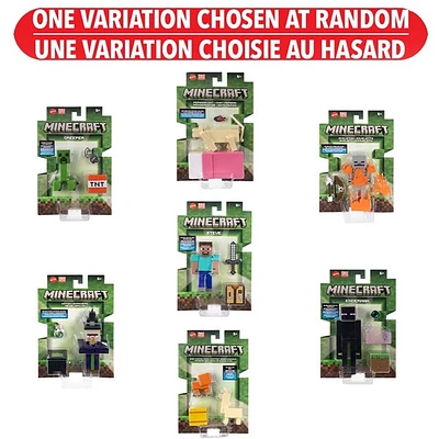 Minecraft 3" Core Figure Assortie – Une variation choisie au hasard