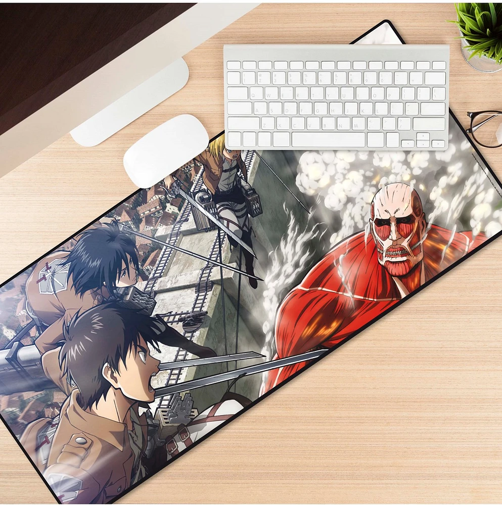 Attack on Titan: Eren vs. Colossal Titan XXL Desk Mat 