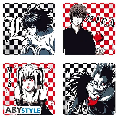 Lot de 4 sous-verres Death Note 