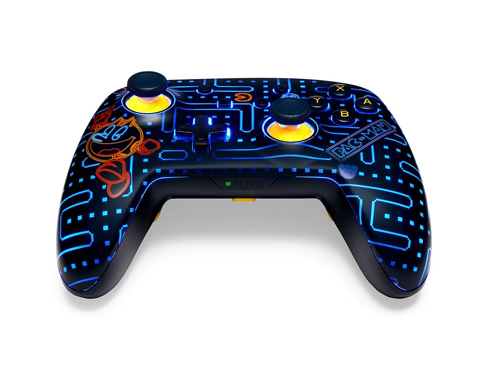 PowerA Enhanced Wireless Controller for Nintendo Switch with Lumectra – PAC-MAN Neon Arcade 
