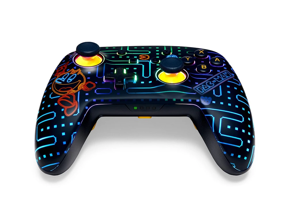 PowerA Enhanced Wireless Controller for Nintendo Switch with Lumectra – PAC-MAN Neon Arcade 