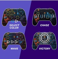 Manette sans fil améliorée PowerA pour Nintendo Switch avec Lumectra - Arcade néon PAC-MAN 