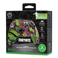 PowerA Advantage Wired Controller for Xbox Series X|S - Fortnite Glow 