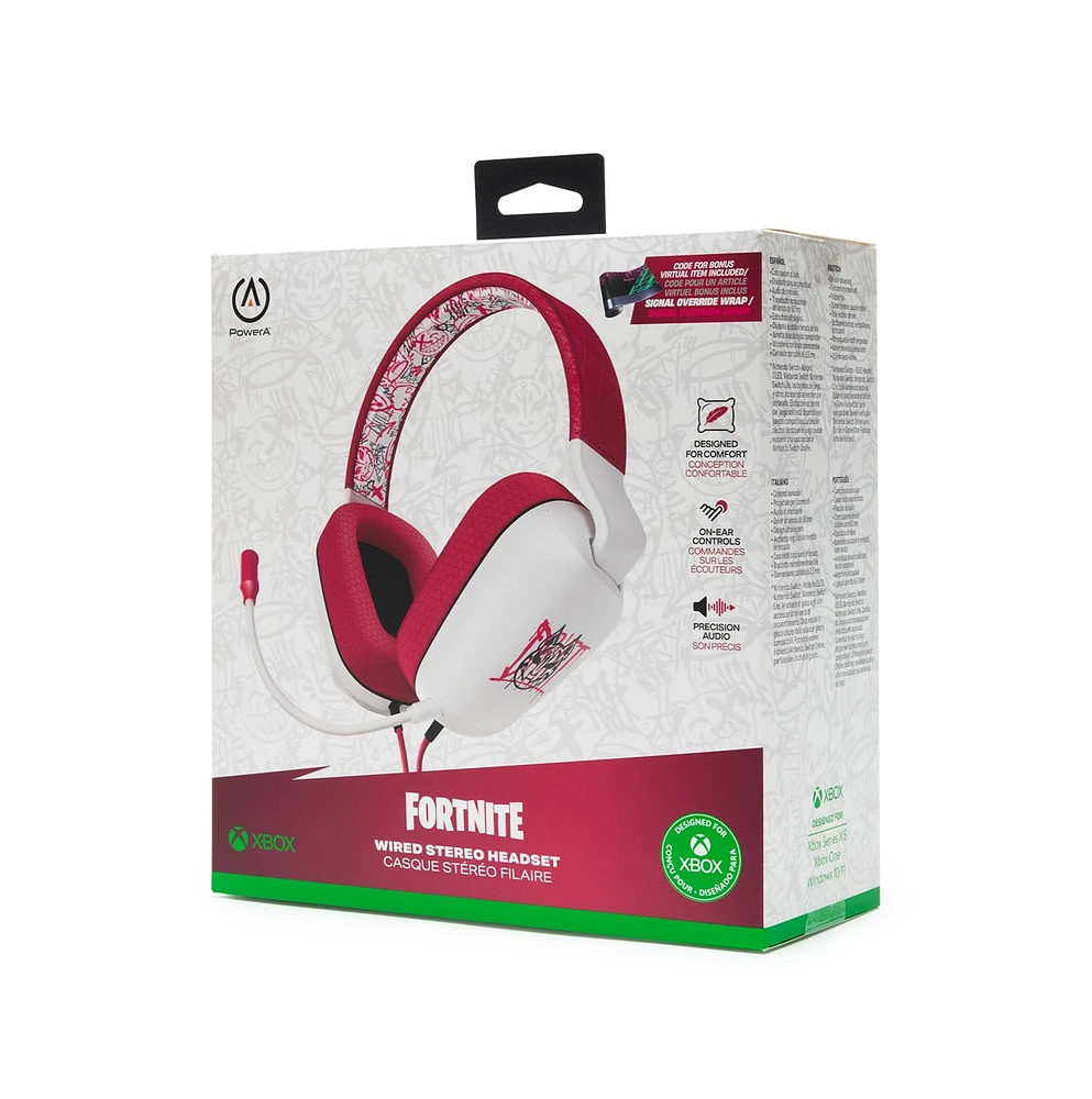 PowerA Wired Stereo Headset for Xbox Series X|S - Fortnite: Drift 