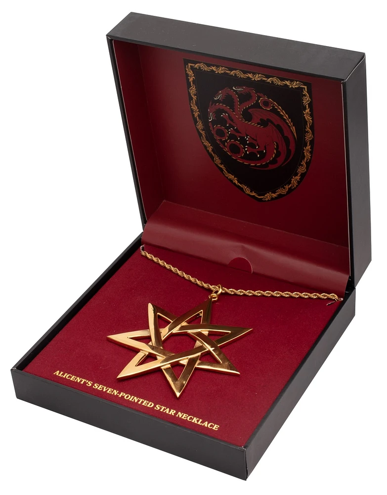 House of the Dragon: Alicent's Seven-Pointed Star Necklace 