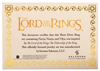 The Lord of the Rings: Three Elven Ring Set 