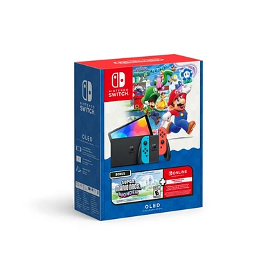 Nintendo Switch Oled Console W/ Super Mario Wonder 