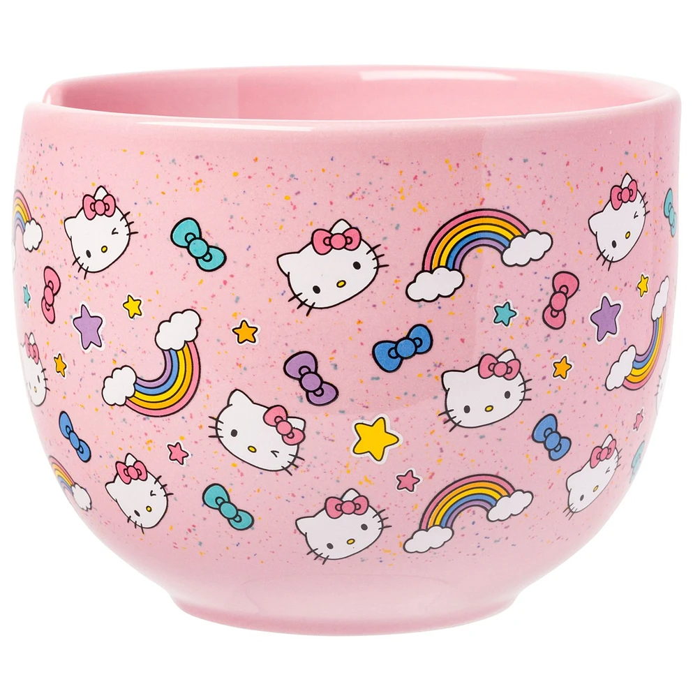 Hello Kitty : Bol de ramen arc-en-ciel et nœuds 