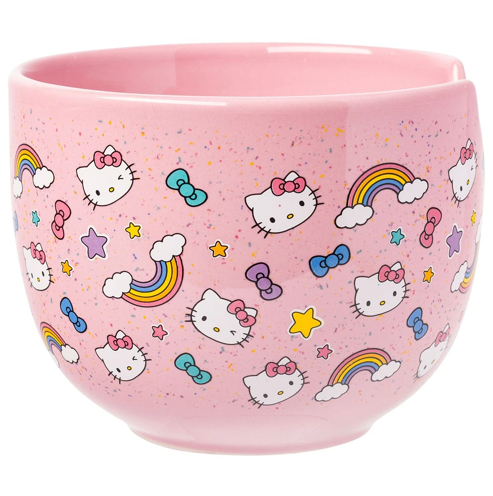 Hello Kitty : Bol de ramen arc-en-ciel et nœuds 