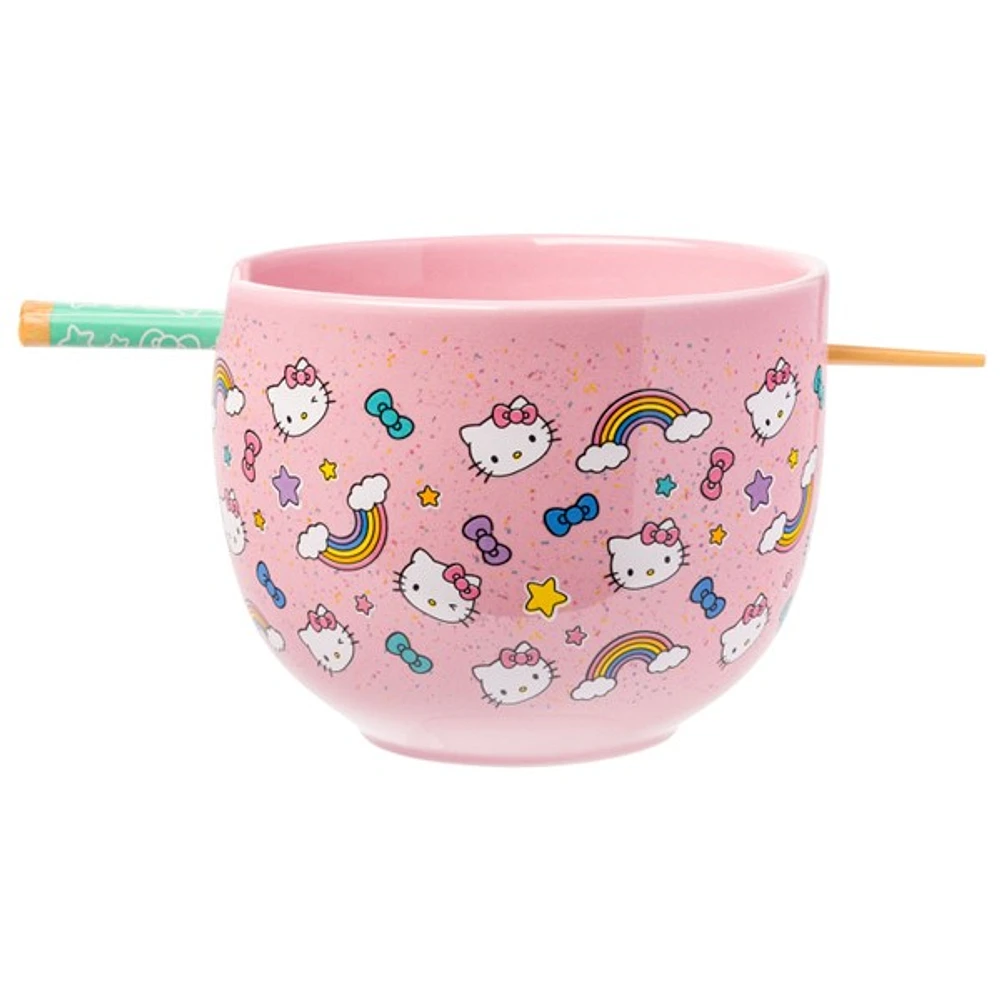 Hello Kitty : Bol de ramen arc-en-ciel et nœuds
