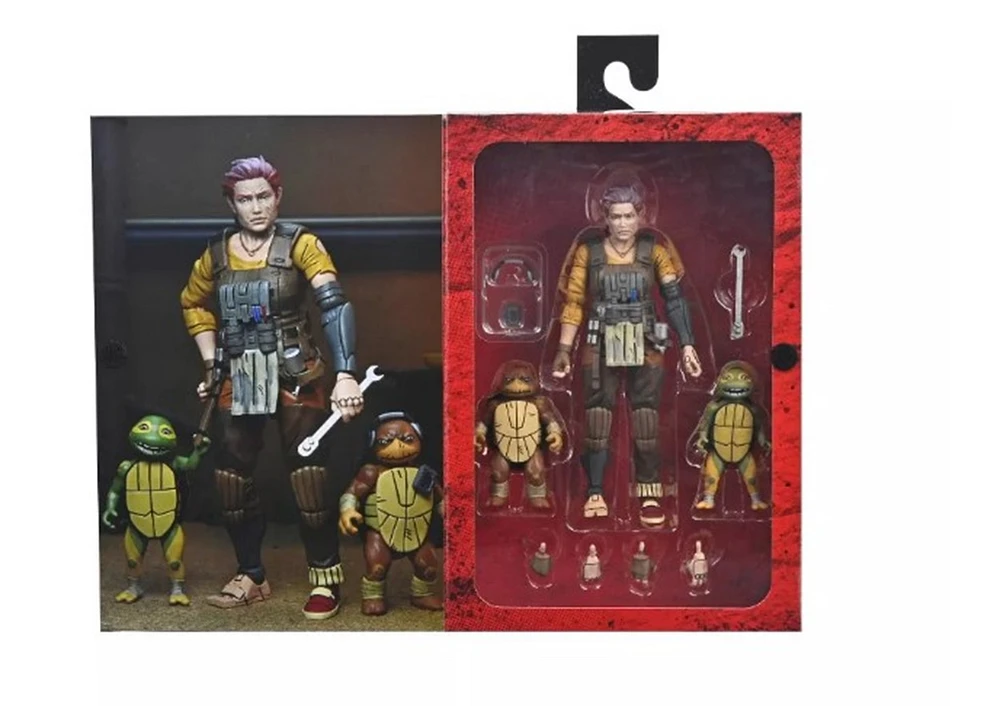 TMNT (The Last Ronin- The Lost Years) – 7-Inch Scale Action Figure - Grammy April With Baby Yi & Moja