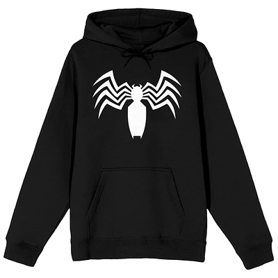 Sweat à capuche noir avec logo Venom