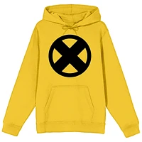 Sweat à capuche jaune avec logo X-Men