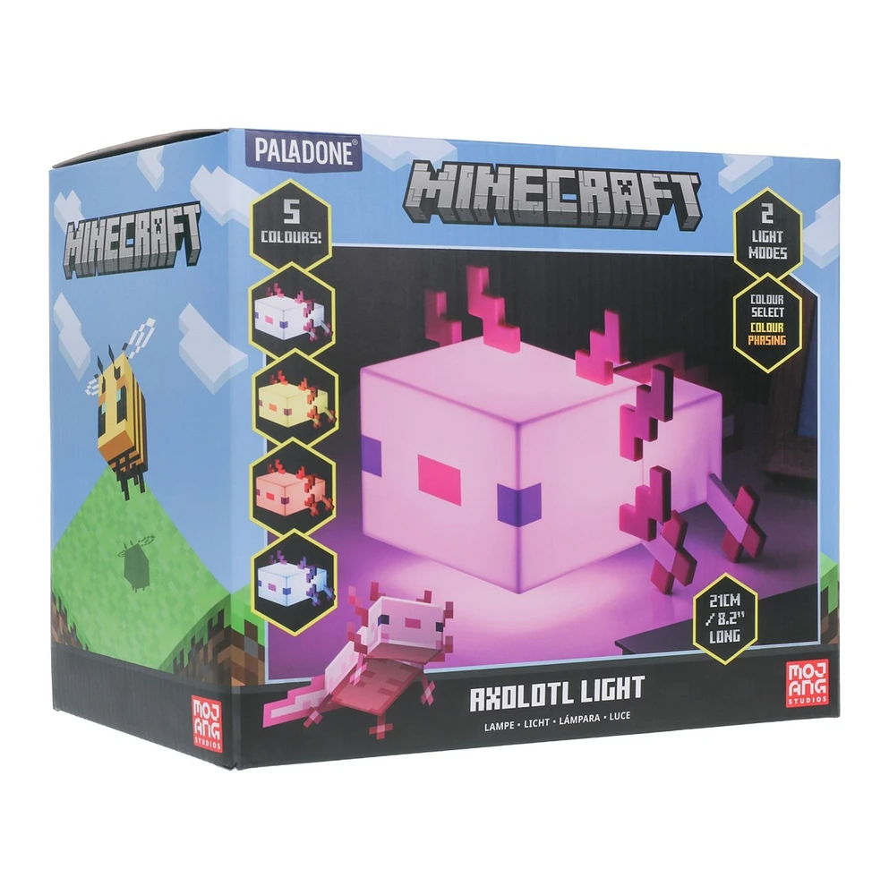 Lumière Axolotl Minecraft 