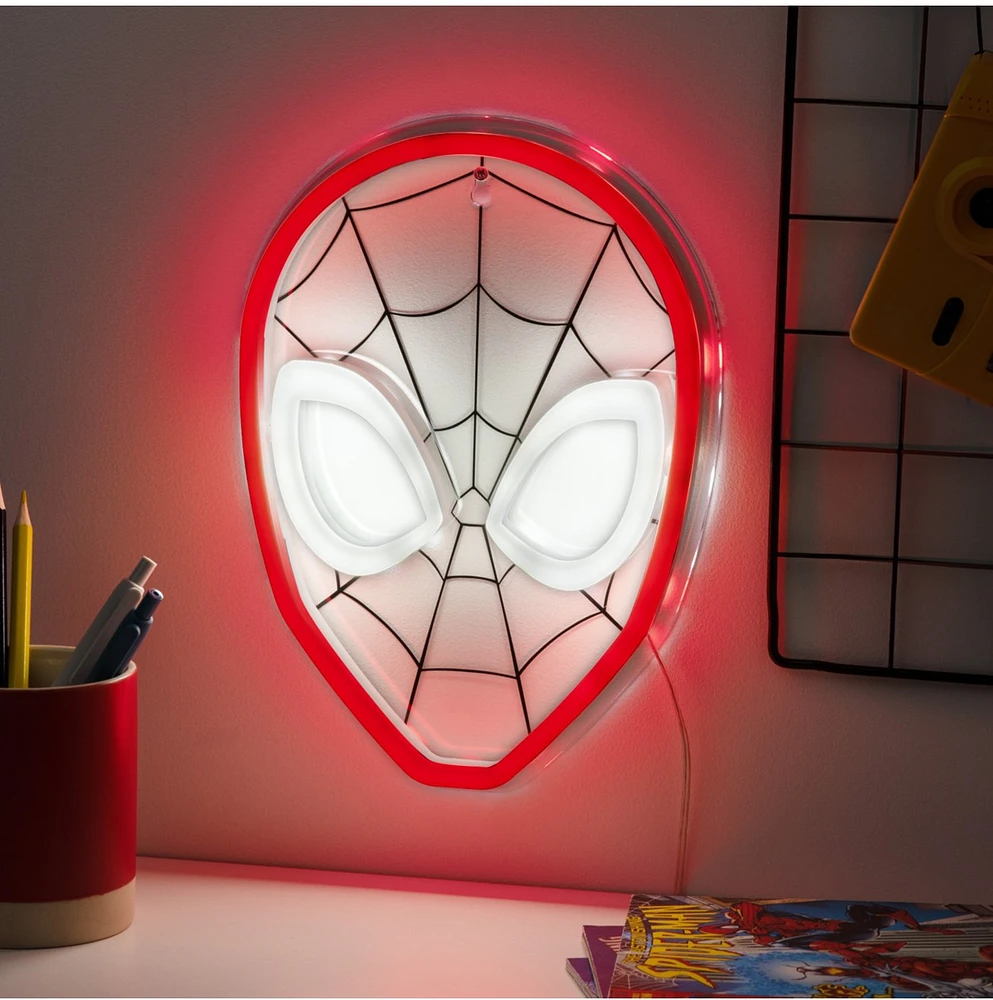 Lampe néon LED murale Spiderman 