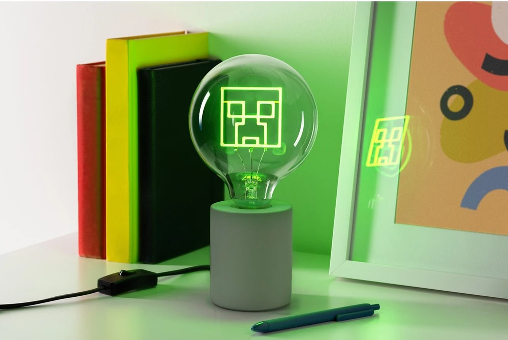Minecraft Creeper LED Neon Light Bulb Lamp 
