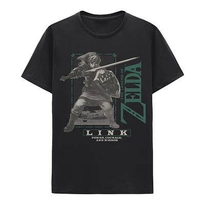 T-shirt The Legend of Zelda : Link en gris