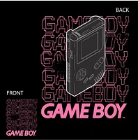Nintendo GameBoy Pink Text 2-Sided Tee- 2XL 