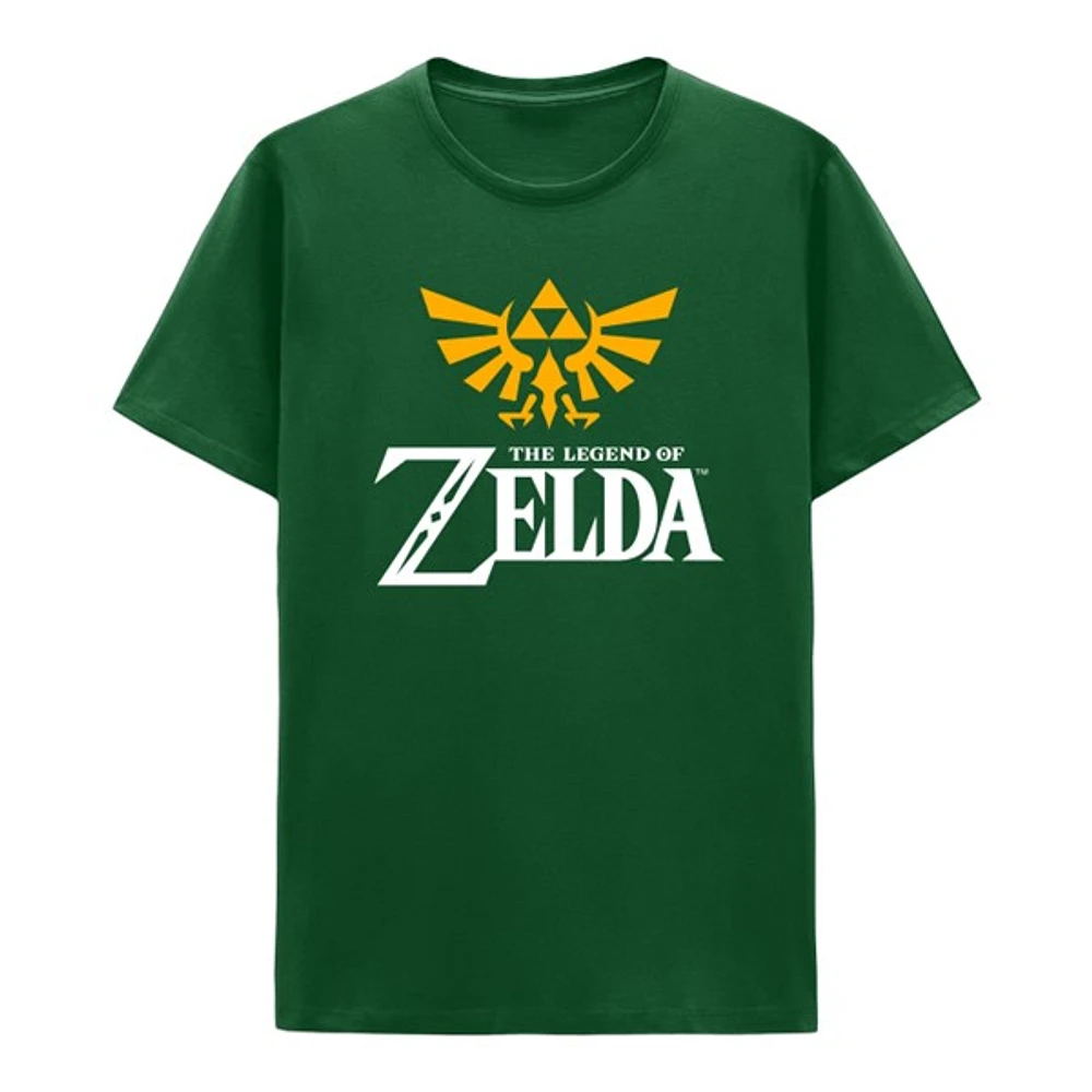 T-shirt vert The Legend of Zelda : Hyrule Crest