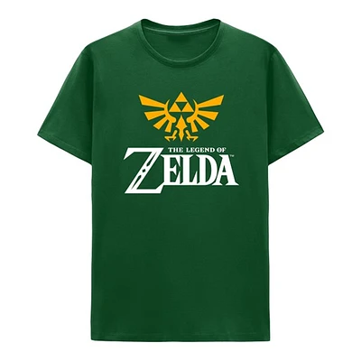 T-shirt vert The Legend of Zelda : Hyrule Crest