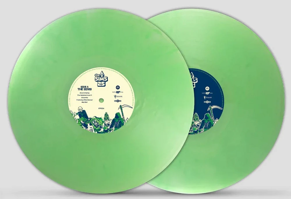The Sims 25th Soundtrack Metalic Green Vinyl 2 LP 