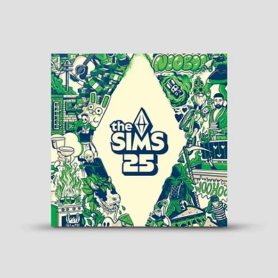 The Sims 25th Soundtrack Metalic Green Vinyl 2 LP 