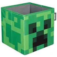 Minecraft 10 Inch Collapsible Storage Box 2 Pack - Creeper & Crafting Table 