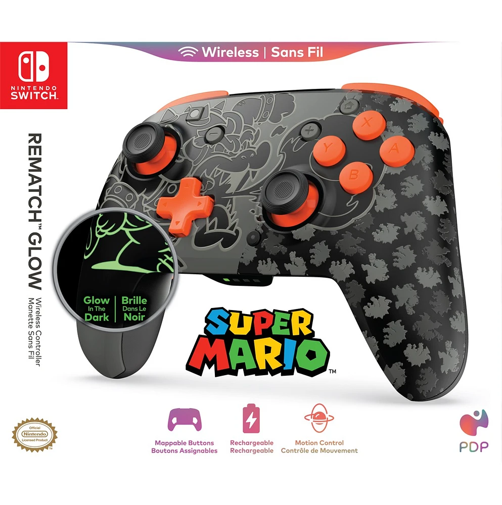 Manette sans fil Rematch : Bowser 
