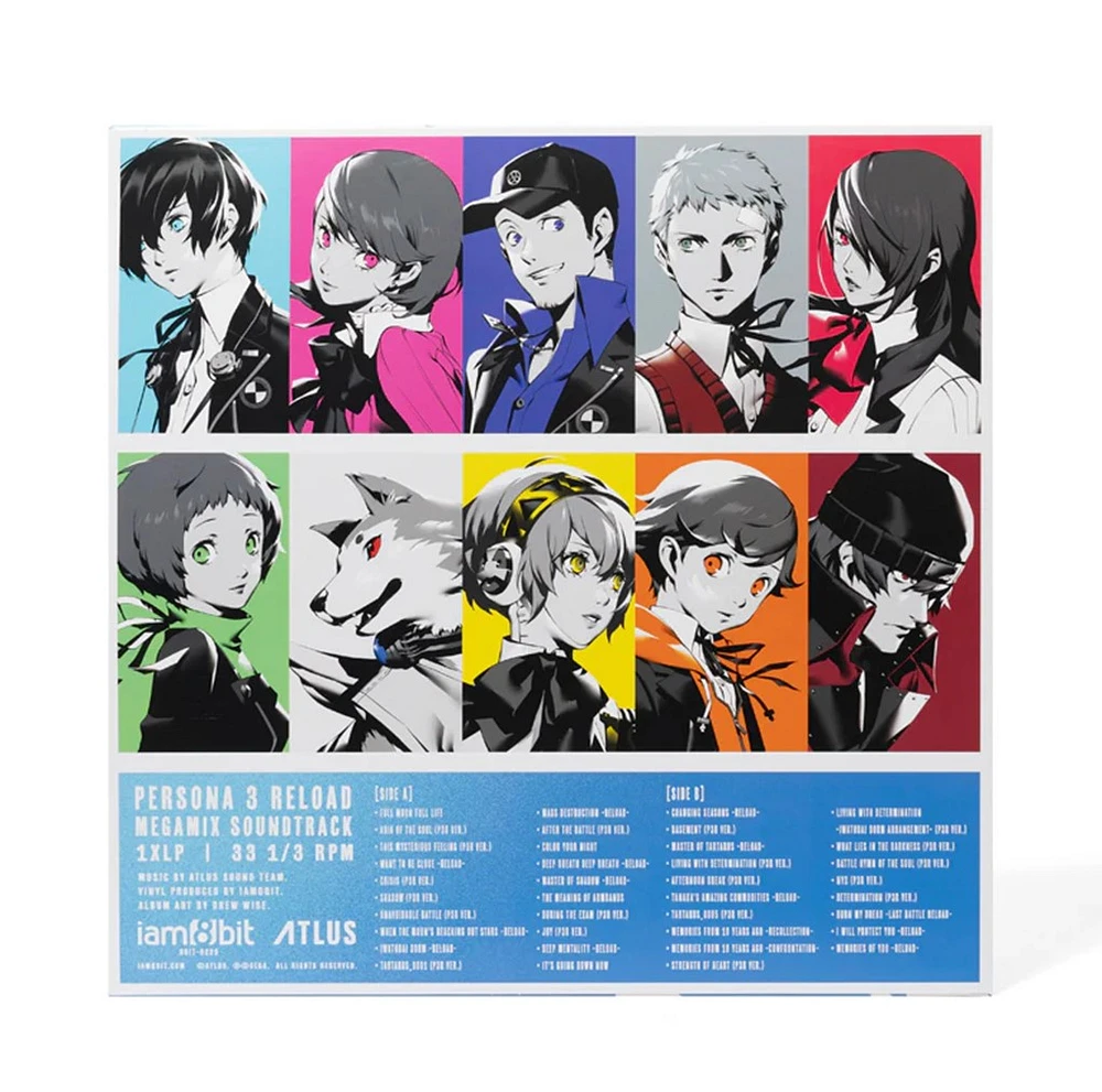 Persona 3 Reload Megamix Soundtrack Blue Vinyl LP 
