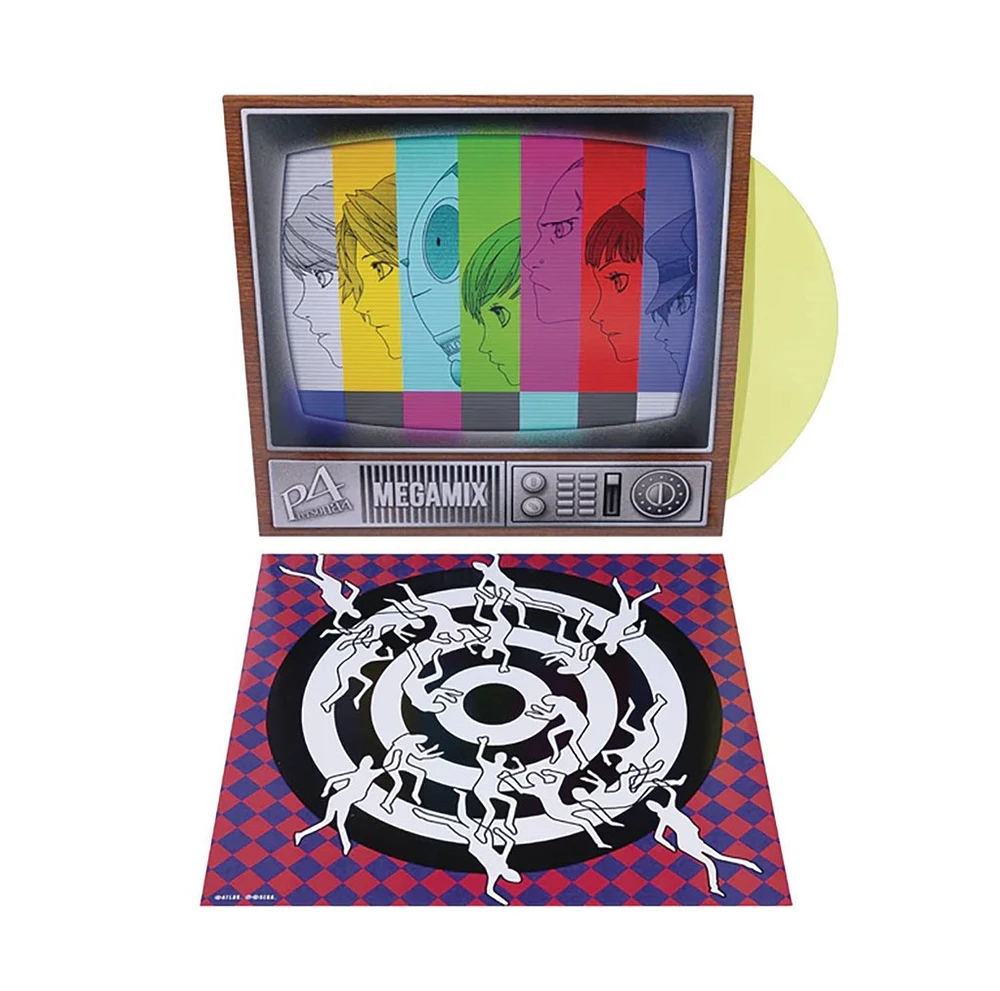 Persona 4 Megamix Soundtrack Yellow Vinyl LP 