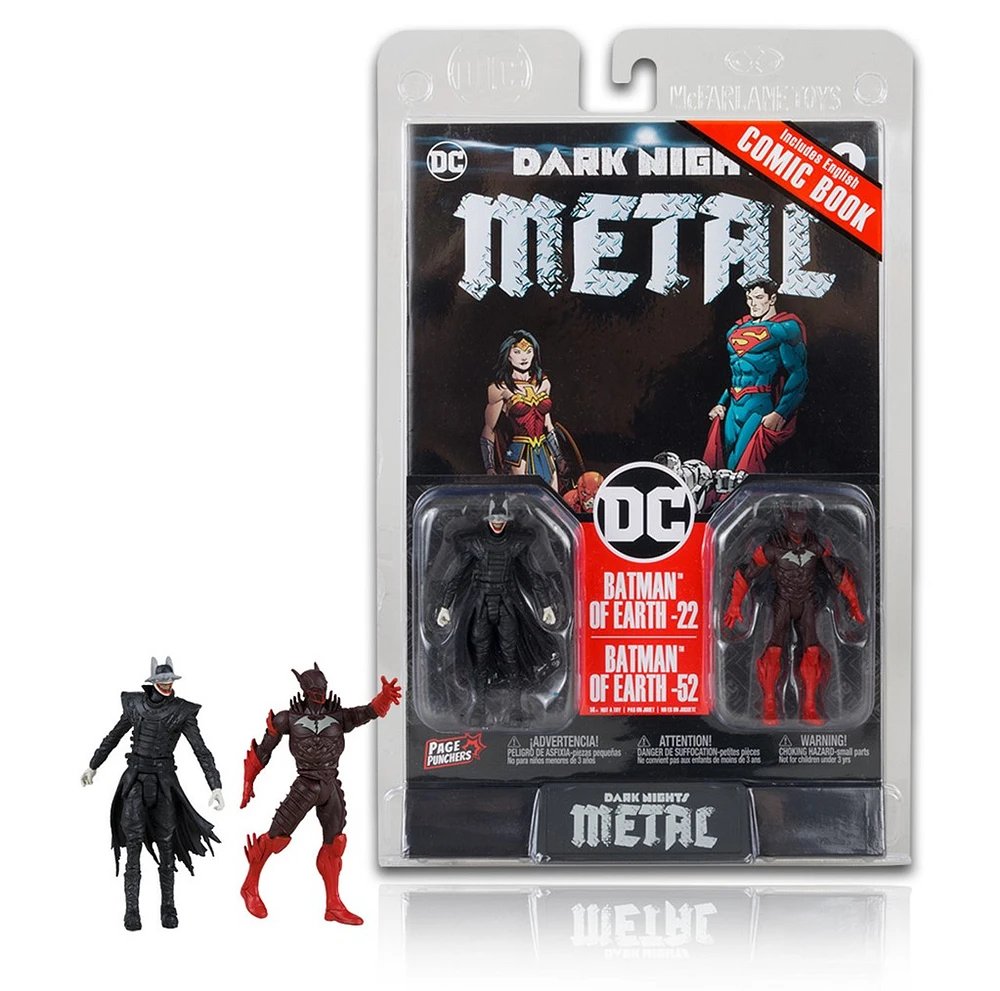 Batman Who Laughs & Red Death w/Comic (Page Punchers) 3" 2-Pack 