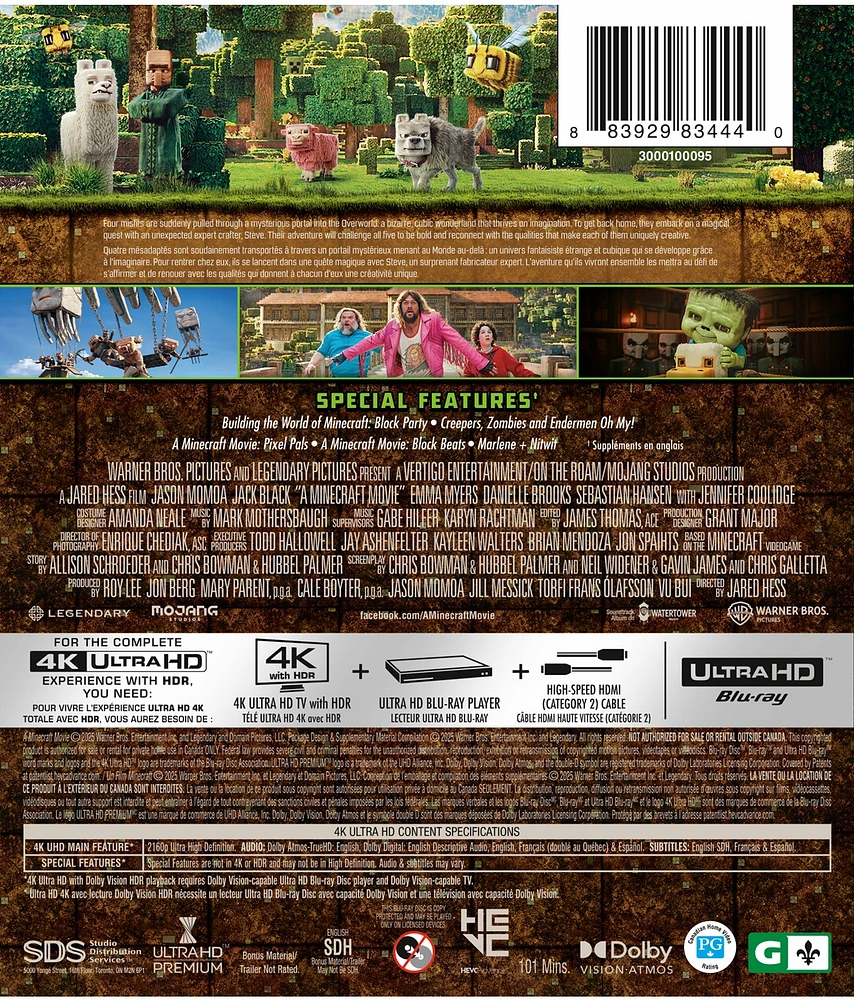 A Minecraft Movie 4K Ultra HD 