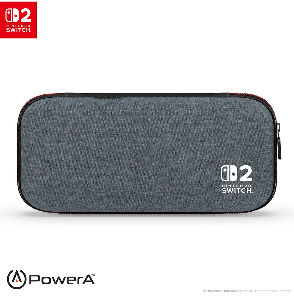 PowerA Slim Case for Nintendo Switch 2 - Dark Heather Grey 