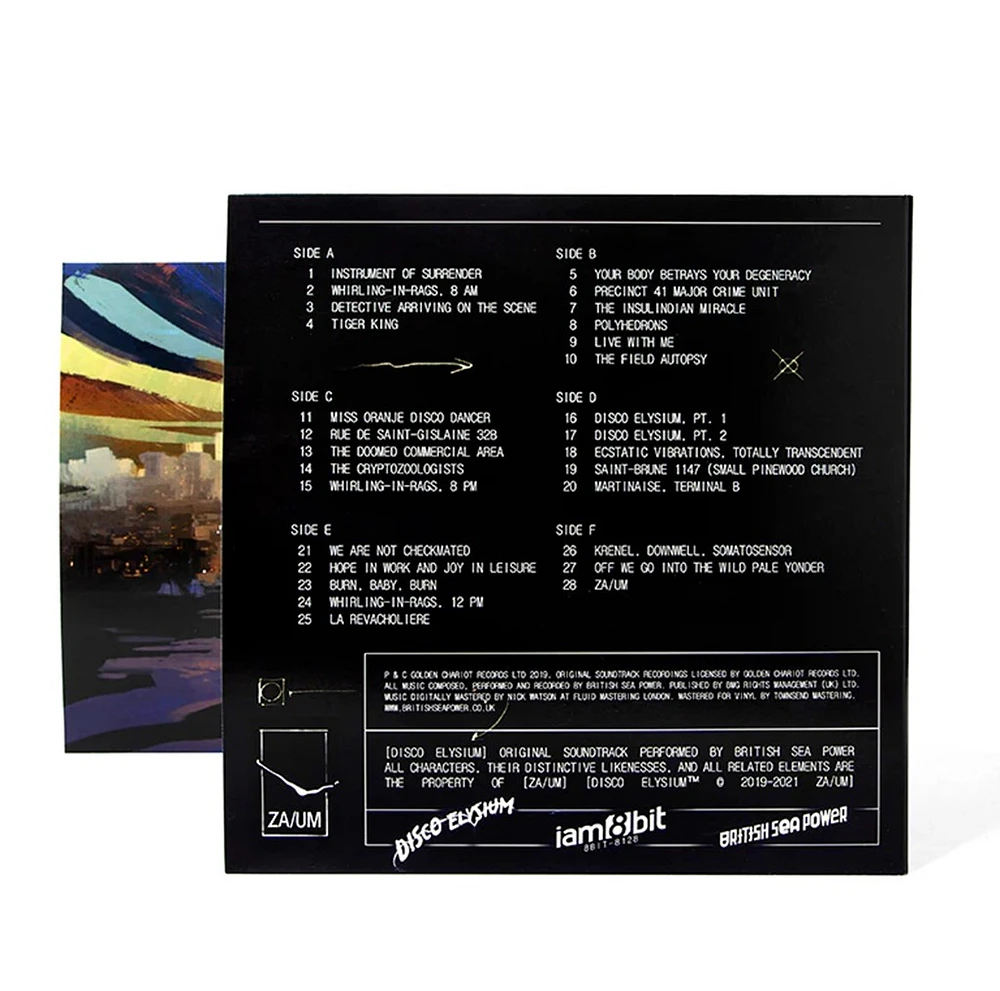 Disco Elysium Black Vinyl 3 LP 