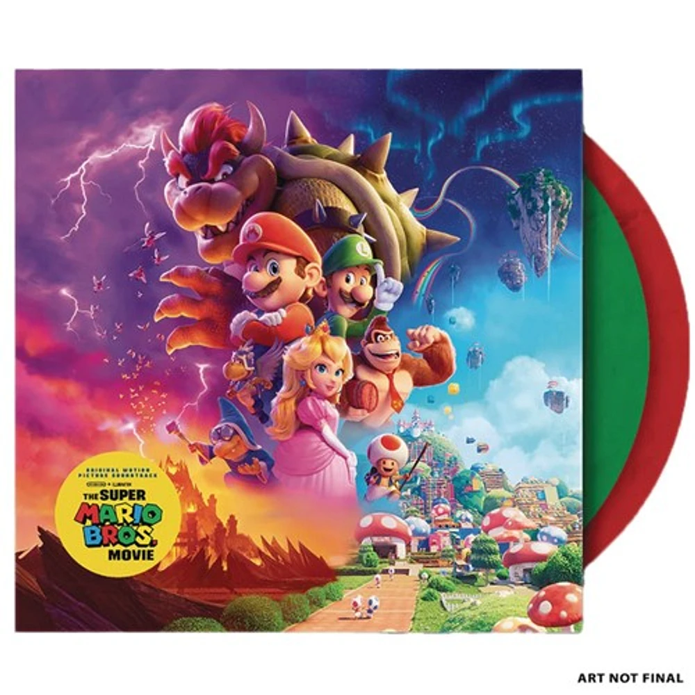 The Super Mario Bros Movie Green & Red Vinyl 2LP