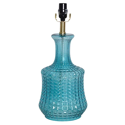 19in. Textured Glass Table Lamp