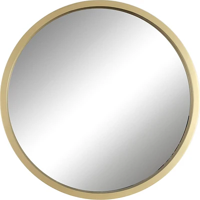 Gold Metal Round Wall Mirror