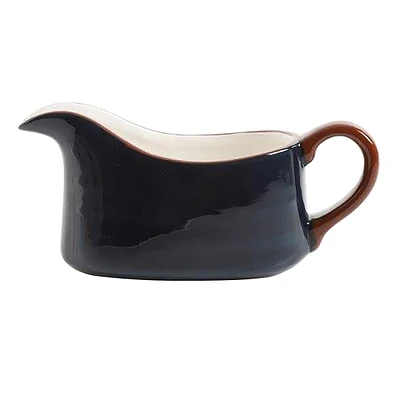 Blue Speckled Ceramic Gravy Boat