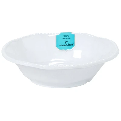 White Rope Melamine Cereal Bowl