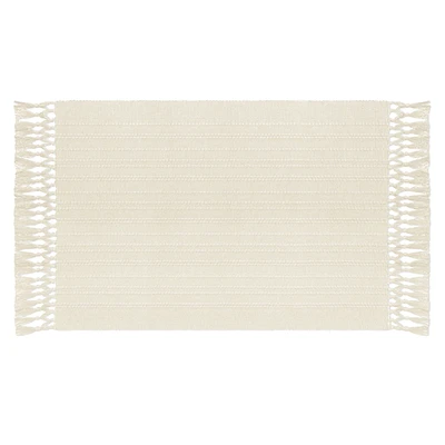 Jaipur Fringe Placemat Ivory