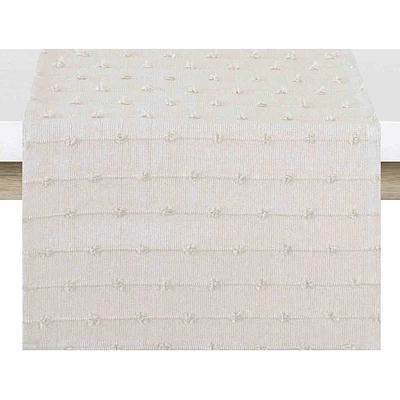 Caterina Woven Linen Table Runner, 14x72