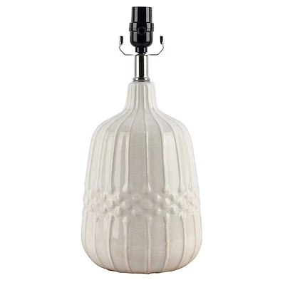 16in. White Ceramic Accent Lamp