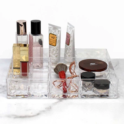 Diamond Clear Cosmetic Organizer, Large