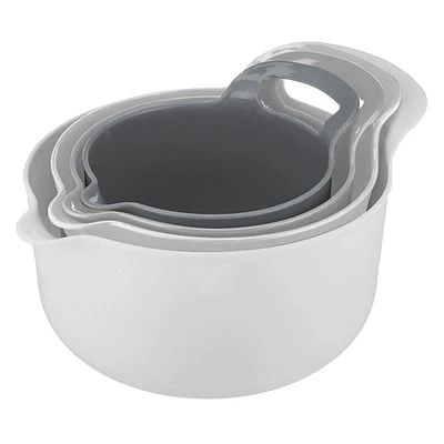 4-Piece Nesting Mixing Bowl Set, Grey