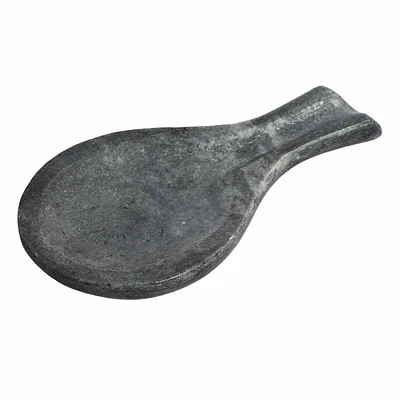 Grey Marbled Stoneware Spoon Rest