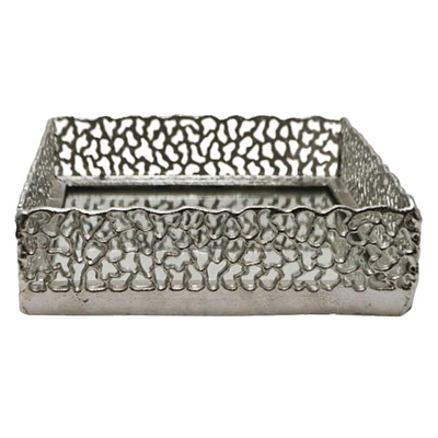 Silver Mirror Decorative Tray