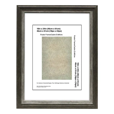 Miranda Black & Silver Wall Frame, 18x24